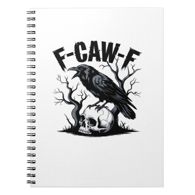 F-Caw-F Essential Minimal Clean Notebook (Front)
