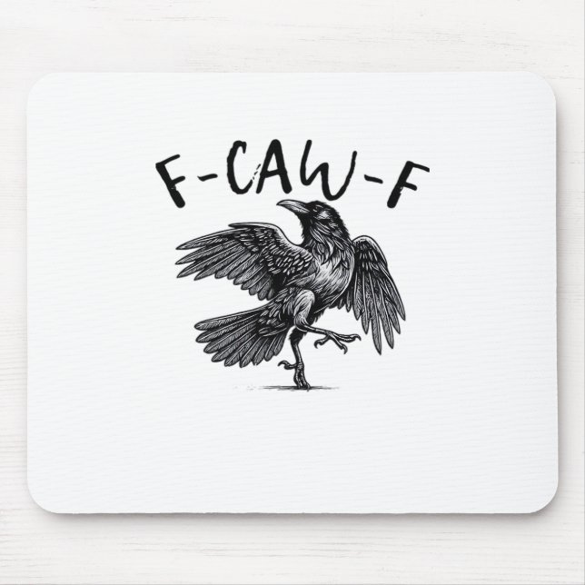F-Caw-F Essential Retro Classic Mouse Pad (Front)