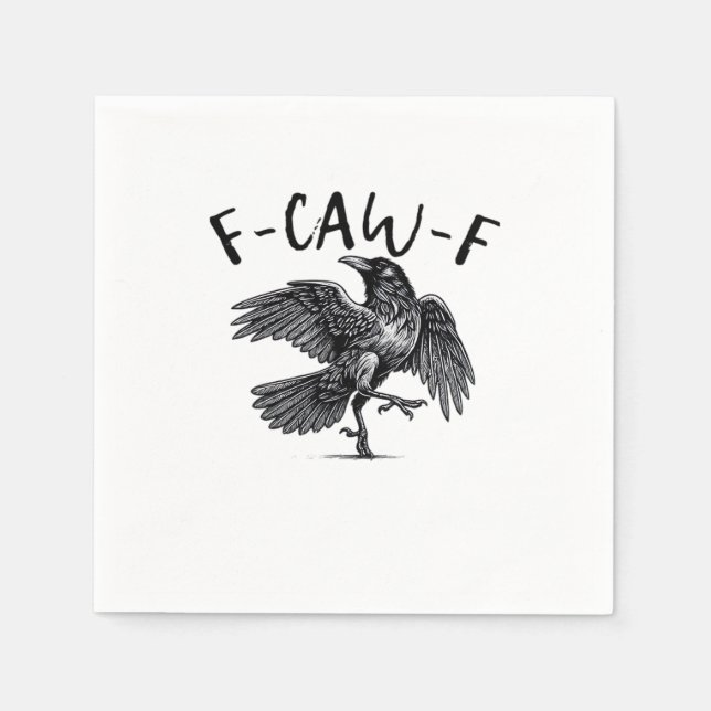 F-Caw-F Essential Retro Classic Napkin (Front)