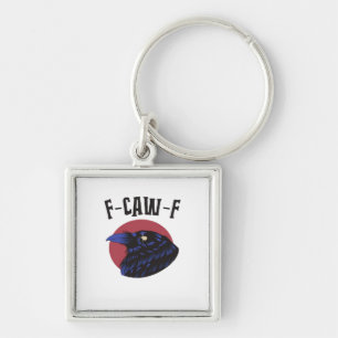 F-Caw-F Essential Retro Graphic Keychain