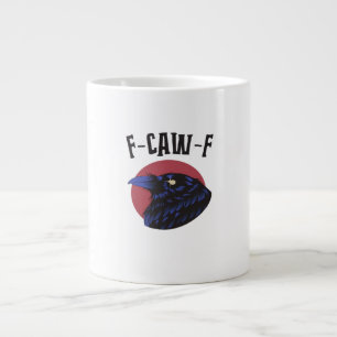 F-Caw-F Essential Retro Graphic Large Coffee Mug