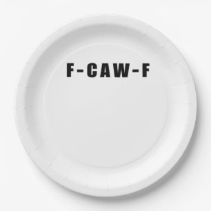 F-Caw-F Essential Simple Clean Paper Plate