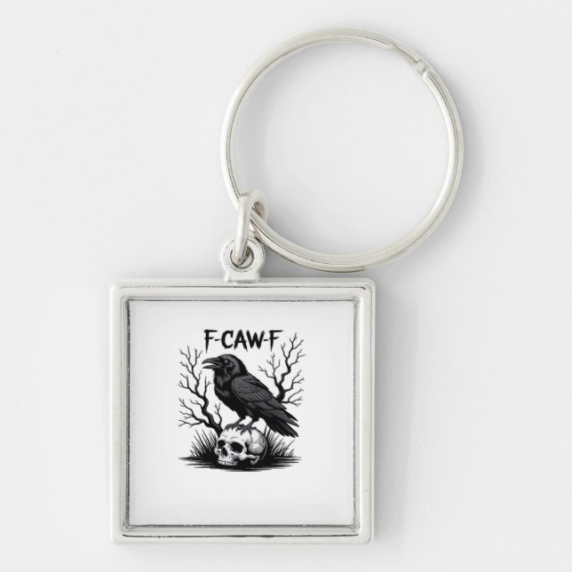 F-Caw-F Essential Vintage Cool Keychain (Front)