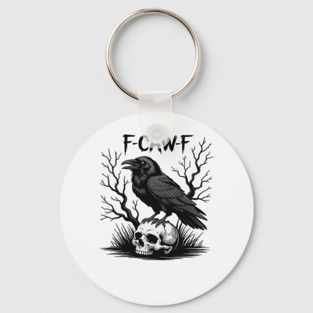F-Caw-F Essential Vintage Cool Keychain (Front)