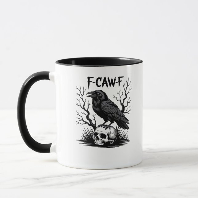 F-Caw-F Essential Vintage Cool Mug (Left)