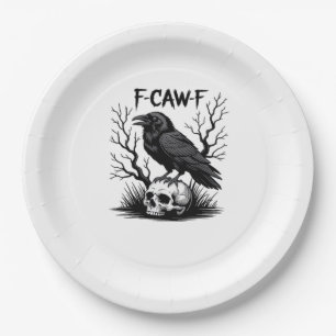 F-Caw-F Essential Vintage Cool Paper Plate