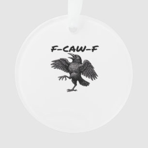 F Caw F Essential Vintage Graphic Look Ornament