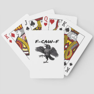 F Caw F Essential Vintage Graphic Look Playing Cards