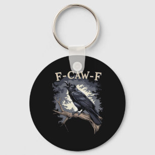 F-Caw-F Funny Bird Crow Creative Casual Keychain