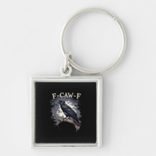 F-Caw-F Funny Bird Crow Creative Casual Keychain