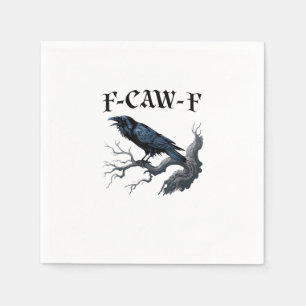 F-Caw-F Funny Bird Crow Napkin