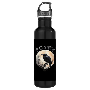 F-Caw-F Funny Bird Moon Minimal Clean 710 Ml Water Bottle