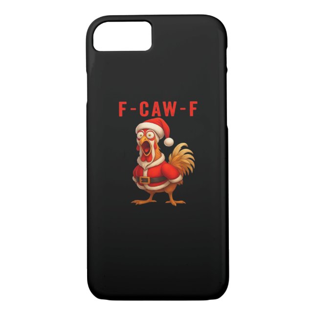 F-Caw-F Funny Chicken Christmas Essential Case-Mate iPhone Case (Back)