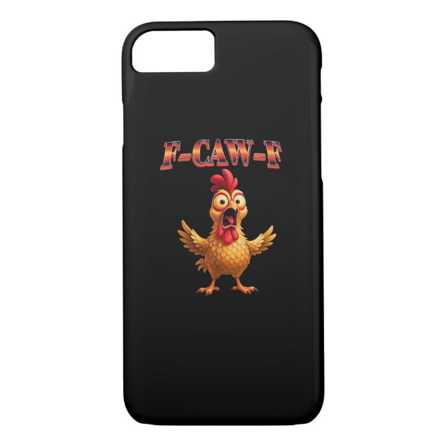 F-Caw-F Funny Chicken Classic Aesthetic Design Case-Mate iPhone Case (Back)