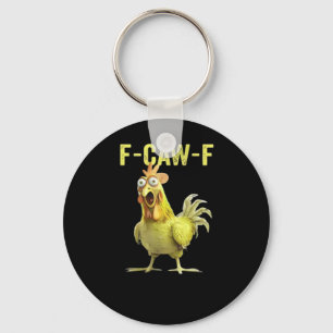 F-Caw-F Funny Chicken Classic Creative Casual Keychain