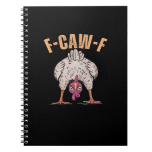 F-Caw-F Funny Chicken Classic Retro Cool Notebook