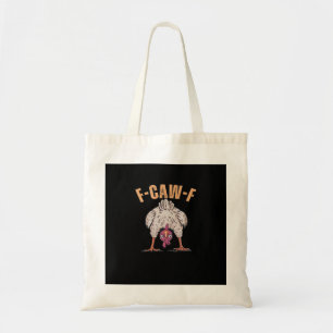 F-Caw-F Funny Chicken Classic Retro Cool Tote Bag