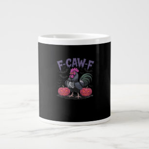 F-Caw-F Funny Chicken Classic Simple Style Large Coffee Mug