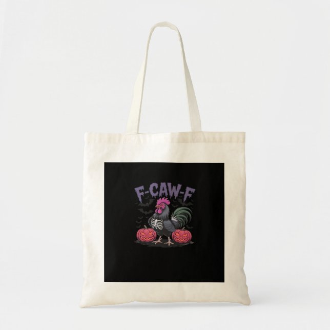 F-Caw-F Funny Chicken Classic Simple Style Tote Bag (Front)