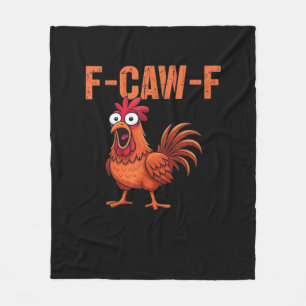 F-Caw-F Funny Chicken Classic Trendy Style Fleece Blanket