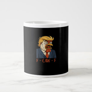 F-Caw-F Funny Chicken Classic Vintage Cool Large Coffee Mug