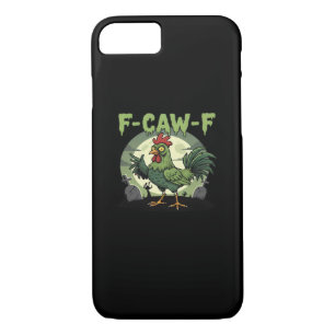 F-Caw-F Funny Chicken Halloween Vintage Classic Case-Mate iPhone Case