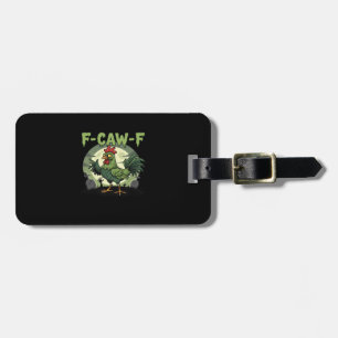 F-Caw-F Funny Chicken Halloween Vintage Classic Luggage Tag