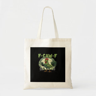 F-Caw-F Funny Chicken Halloween Vintage Classic Tote Bag