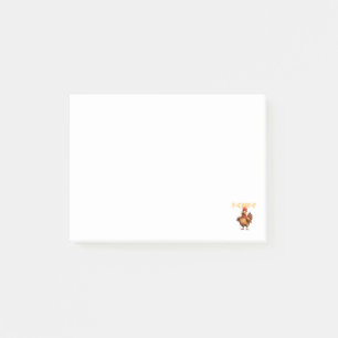 F Caw F Funny Chicken Pun Dark Humour Sarcasm  Post-it Notes