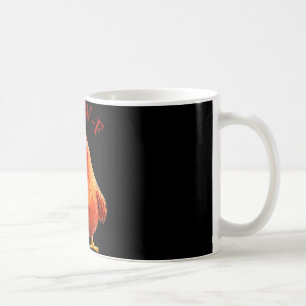 F-caw-f Funny Chicken Rooster Humour Quote  Coffee Mug