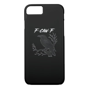 F-Caw-F Funny Crow Aesthetic Casual Case-Mate iPhone Case