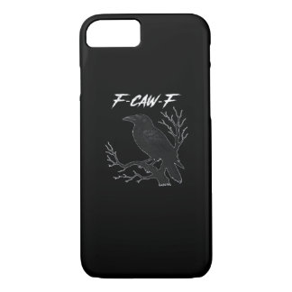 F-Caw-F Funny Crow Aesthetic Casual Case-Mate iPhone Case