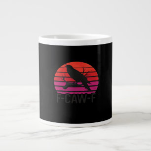 F-Caw-F Funny Crow Classic Minimal Clean Large Coffee Mug