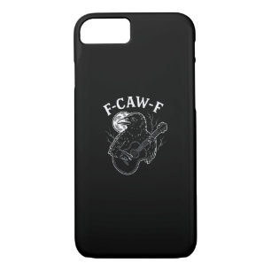 F-Caw-F Funny Crow Guitar Halloween Bird Music Vin Case-Mate iPhone Case