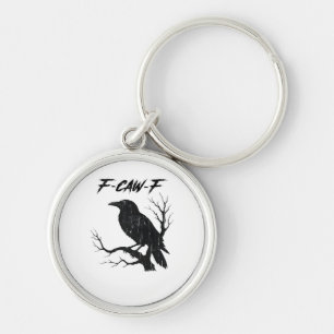 F-Caw-F Funny Crow Keychain