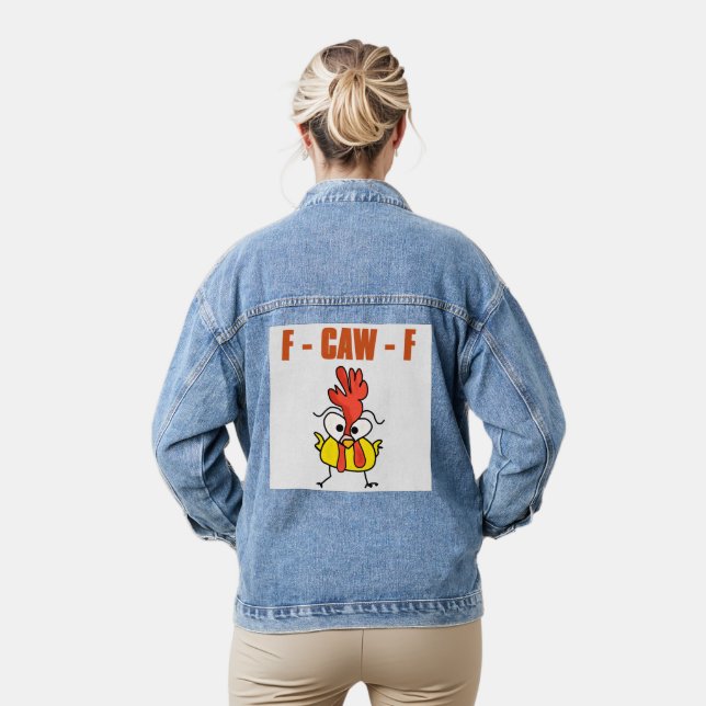 F caw F funny Denim Jacket (Model)