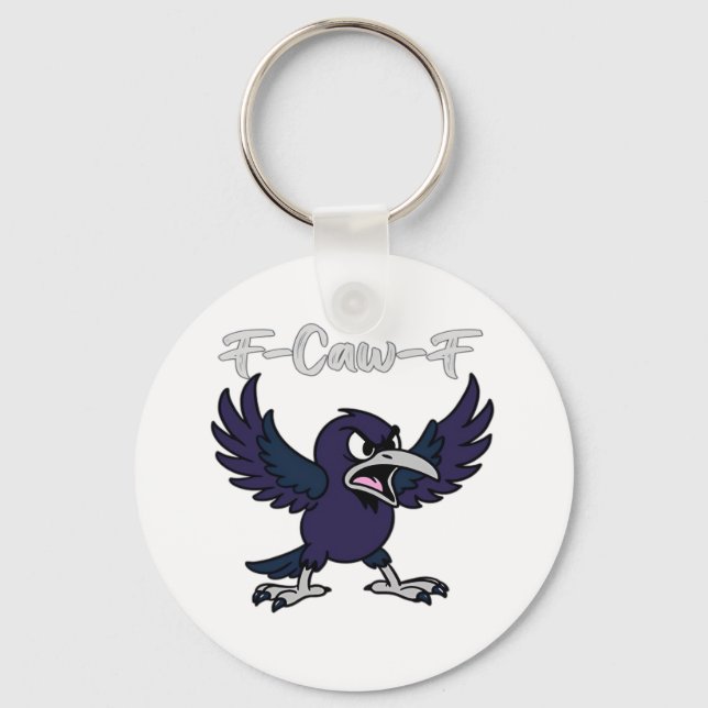 F-Caw-F Funny Keychain (Front)