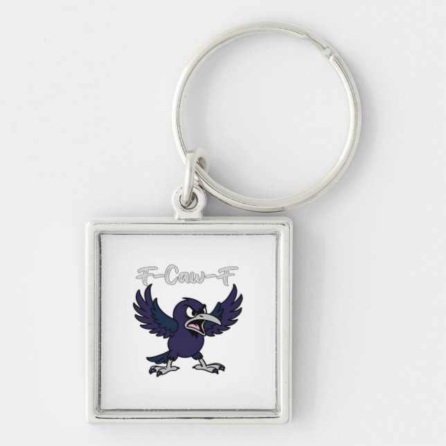 F-Caw-F Funny Keychain (Front)