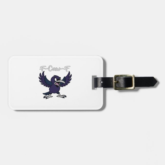 F-Caw-F Funny Luggage Tag (Front Horizontal)