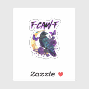 F-Caw-F Funny Raven Crow Spooky Season Halloween C