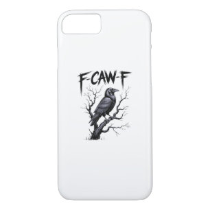 F-Caw-F Funny Raven Crow Spooky Season Halloween V Case-Mate iPhone Case