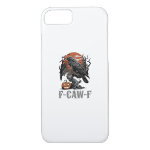 F-Caw-F Funny Raven Gothic Crow Bird Halloween Tre Case-Mate iPhone Case