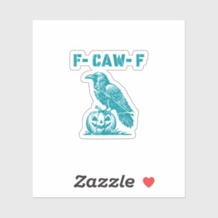 F-Caw-F Funny Raven Gothic Crow Retro Classic