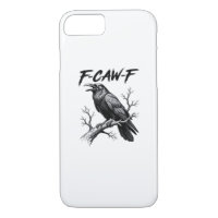 F-Caw-F Funny Raven Pun F-Caw-F Creative Graphic