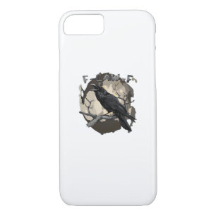 F-Caw-F Funny Raven Pun Gothic Crow Humor Retro Cl Case-Mate iPhone Case