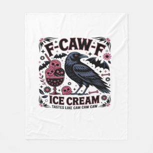 F Caw F Funny Trendy Fleece Blanket