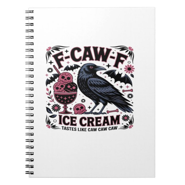 F Caw F Funny Trendy Notebook (Front)