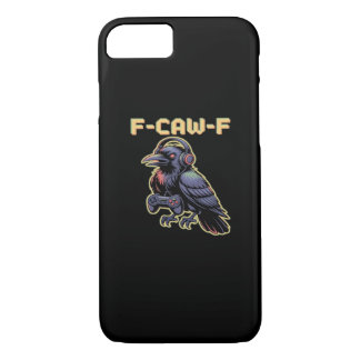 F-Caw-F Gaming Raven With Headphones - Edgy Stream Case-Mate iPhone Case