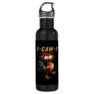 F-Caw-F Gothic Crow Humor Funny Vintage Style 710 Ml Water Bottle