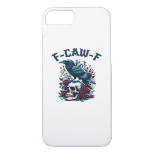 F-Caw-F Gothic Crow Raven Skull Classic Case-Mate iPhone Case